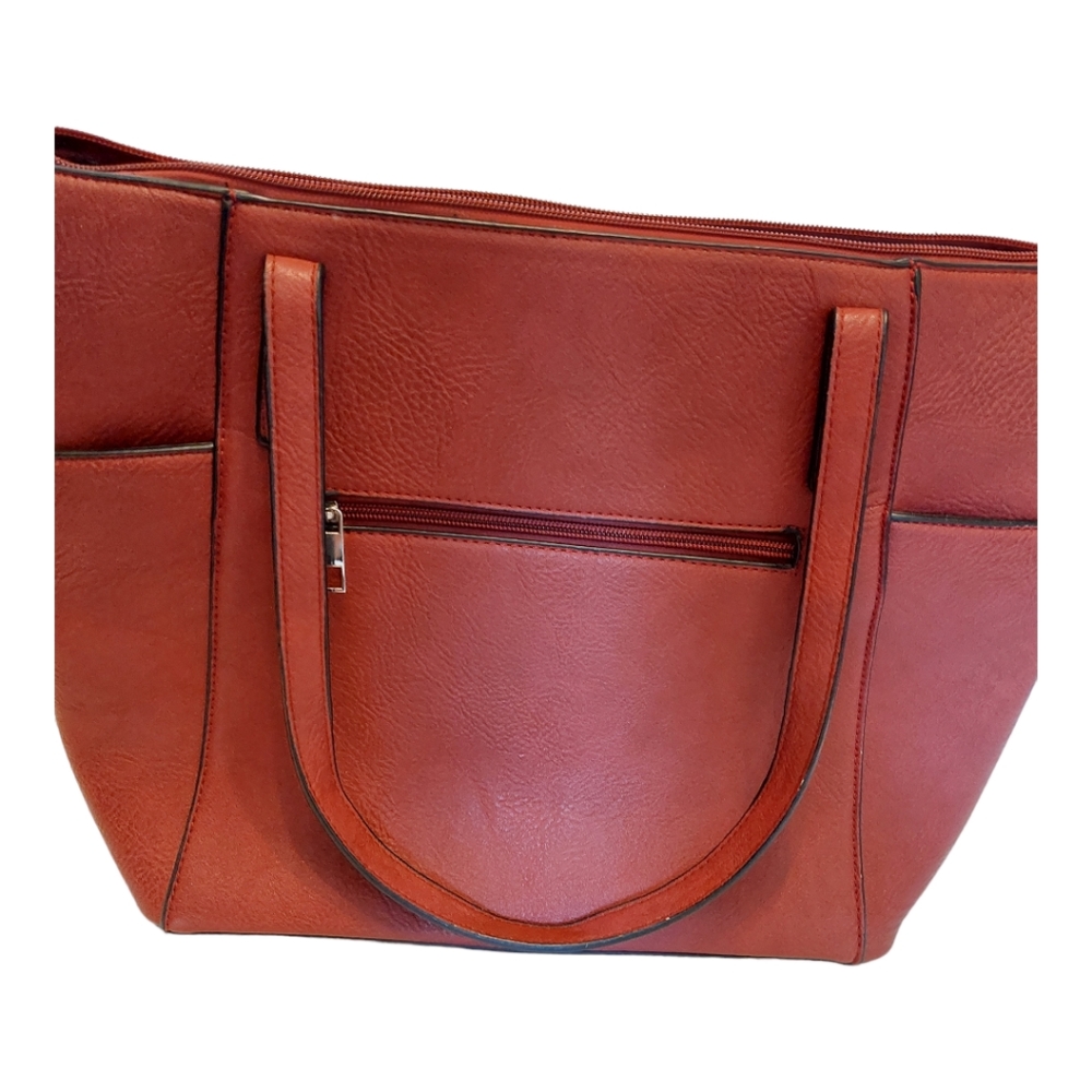 K.Carroll Accessories Vegan Leather Zipped Tote